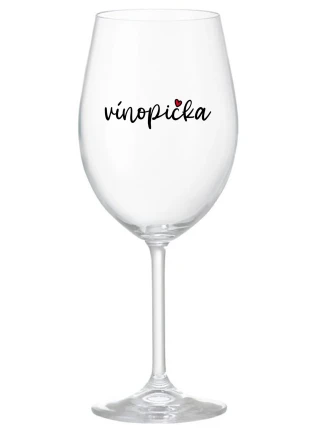 VÍNOPIČKA - čirá sklenice na víno 350 ml