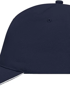 Daiber MB 35 5-panelová sendvičová čiapka 03.0035 námornícka modrá/biela