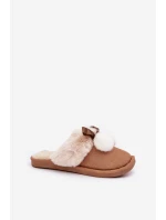Kapcie Damskie Z Futerkiem Camel Nartani