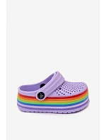 Detské penové sandále s fialovými farebnými remienkami Children's Foam Purple Straps Tansy Detské penové sandále s fialovými farebnými remienkami Children's Foam Purple Straps Tansy