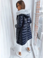 Dámsky prešívaný zimný kabát DORTANO navy blue FashionStreet TY3659