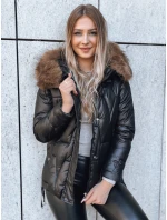 Dámska zimná bunda SNOW black FashionStreet TY3818 Dámska zimná bunda SNOW black FashionStreet TY3818