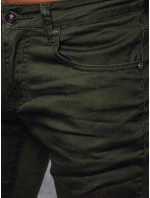 Pánske džínsové nohavice zelené FashionStreet UX4086 Pánske džínsové nohavice zelené FashionStreet UX4086