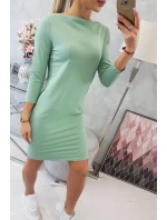 Klasické tmavo mätové šaty