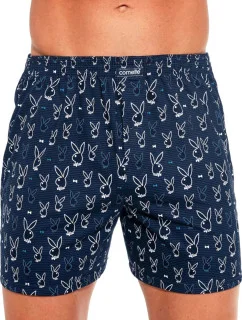 Pánske trenírky 011/155 Classic Tmavomodrá vzor - CORNETTE