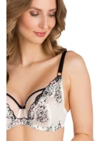 Dámska podprsenka 840 Black & white - GORSENIA Dámska podprsenka 840 Black & white - GORSENIA