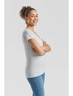 Fruit of the Loom Lady-Fit Valueweight V-Neck T Dámske tričko s výstrihom do V 16.1398 biele