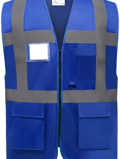 Yoko HVW 801 Hi-Vis multifunkčná vesta 79.W801 kráľovská modrá