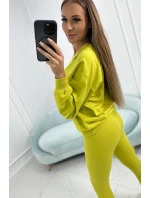 3-dielny set blúzka + top + legíny kivi 3-dielny set blúzka + top + legíny kivi