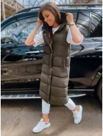 Dámska prešívaná vesta ELLA zelená FashionStreet TY3032