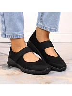 Pohodlné šnurovacie topánky Rieker W RKR575 black