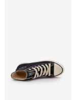 Trampki Damskie Wysokie Big Star NN274283 Czarne