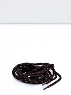 CORBBY Trekkingowe Sznurowadła Czarno Czerwone