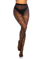 Trendy Tights with Net Pattern