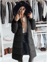 Dámska zimná bunda s kožušinou TREVERSE black FashionStreet TY4498 Dámska zimná bunda s kožušinou TREVERSE black FashionStreet TY4498