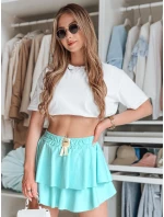 FALBELA mätová mini sukňa s volánom FashionStreet CY0495 FALBELA mätová mini sukňa s volánom FashionStreet CY0495