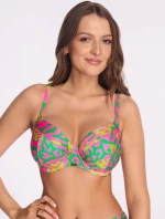 Plavková podprsenka s plnými košíčkami Ava SK 246 Neon Safari