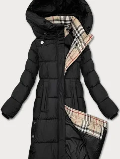 Dámska zimná bunda s kapucňou Glakate black (LU-238001B#)