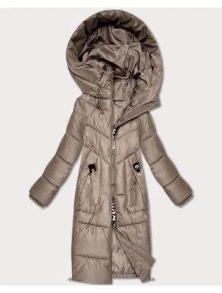 Zimná bunda do polovice stehien S'West dark beige (B/R8535-12) Zimná bunda do polovice stehien S'West dark beige (B/R8535-12)