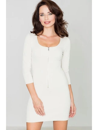 Dámske šaty K104 béžové - Katrus