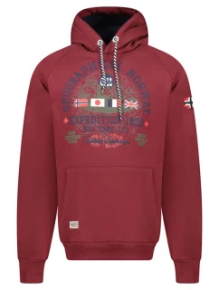 Pánska mikina Geographical Norway DB 100 M WZ3006H/GN-Burgundy