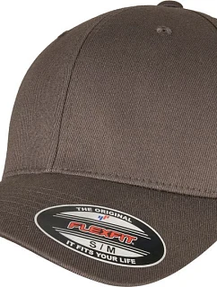 Flexfit 6277 6-panelová čiapka Flexfit Wooly Combed 55.6277 tmavošedá/tmavošedá