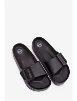 Dámske penové papuče na platforme s prackou Black Caramel Dámske penové papuče na platforme s prackou Black Caramel