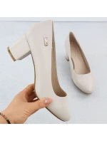 Lodičky Sergio Leone PB178 v nude farbe s ihlovým podpätkom