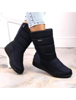 Dámske vysoké snehové topánky W EVE436B navy blue - Novinky