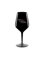 PROTOŽE BÝT ŘIDIČKA NENÍ PRDEL - černá nerozbitná sklenice na víno 470 ml PROTOŽE BÝT ŘIDIČKA NENÍ PRDEL - černá nerozbitná sklenice na víno 470 ml