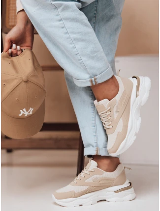 Dámske tenisky na platforme SPORTLITE beige FashionStreet ZY0608