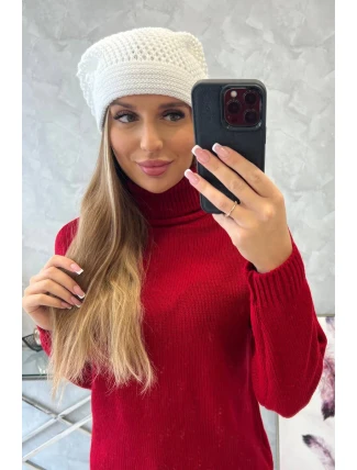 Dámska čiapka Neli K392 biela