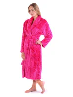 Dámska župan LILLY extra so šálovým golierom 2120 3430 Tmavo ružová - Vestis