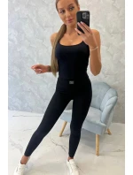 Rebrované legíny 9429 čierne - Kesi Rebrované legíny 9429 čierne - Kesi