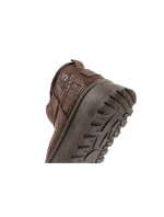 Lee Cooper snehové topánky ženy zimné módne kožušiny zateplené topánky tmavohnedé ženy