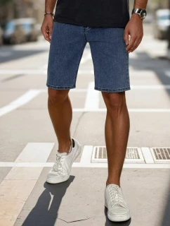 Pánske modré džínsové šortky FashionStreet SX2492