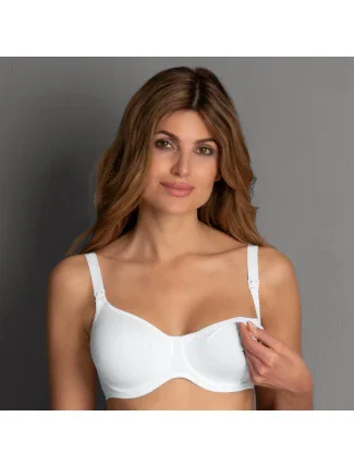 Základná dojčiaca podprsenka s kosticami 5068 biela - Anita Maternity