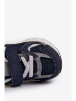 Dziecięce Buty Sportowe Sneakersy Na Rzep Granatowe Rulagia