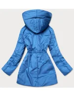 Svetlomodrá dámska bunda s kapucňou (HO-22) Svetlomodrá dámska bunda s kapucňou (HO-22)