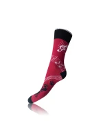 Darčeková krabica zábavných bláznivých ponožiek 4 páry CRAZY SOCKS BOX - BELLINDA - červená