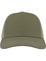 Atlantis Headwear Rapper Canvas-S 5-panelová truckerová čiapka 33.0234 olivová/khaki Atlantis Headwear Rapper Canvas-S 5-panelová truckerová čiapka 33.0234 olivová/khaki