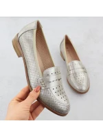 Dámske metalické zlaté Potocki 12581