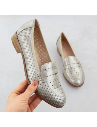 Dámske metalické zlaté Potocki 12581