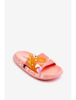 Dziecięce Piankowe Klapki Dinozaur Jasnoróżowe Dario