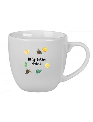 Personalizovaný keramický hrnček s objemom 400 ml s letnou kombináciou Personalizovaný keramický hrnček s objemom 400 ml s letnou kombináciou