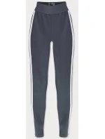 Dámske bavlnené legíny v grafitovej farbe s lampasmi (YW06038) Dámske bavlnené legíny v grafitovej farbe s lampasmi (YW06038)