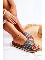 Dámské klasické pantofle s řetízkem Černá Maddy Dámské klasické pantofle s řetízkem Černá Maddy