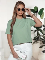 Dámske tyrkysové tričko WOMAN FashionStreet RY2553