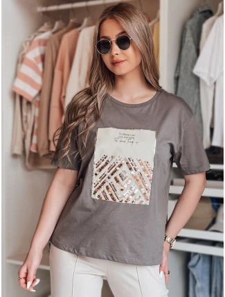 Dámske tričko CENTIA graphite FashionStreet RY2612