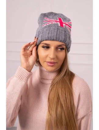 Dámska čiapka Meghan K410 tmavo šedá